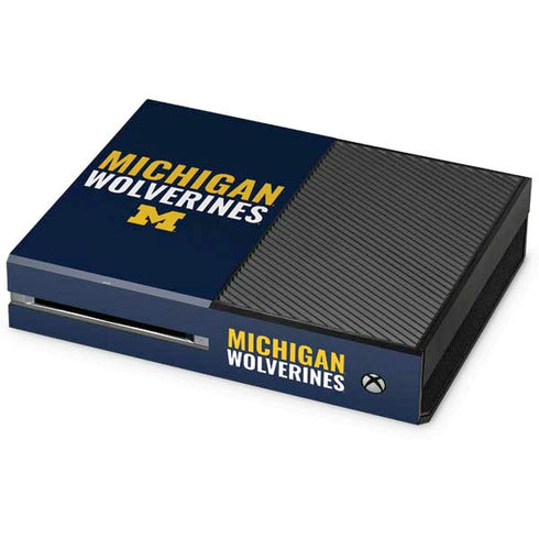 Michigan Wolverines M Xbox One Console Skin