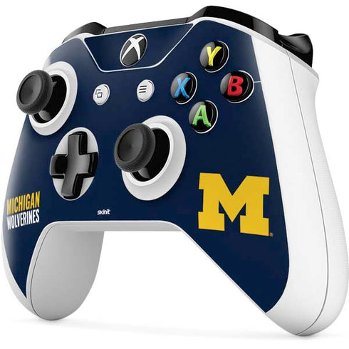 Michigan Wolverines M Xbox One S Controller Skin
