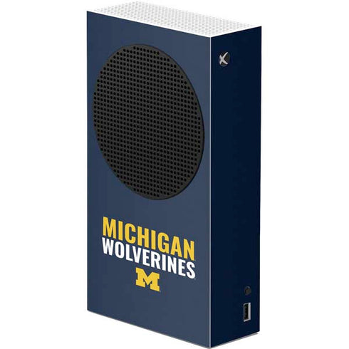 University of Michigan Wolverines M Xbox Series S Console Skin