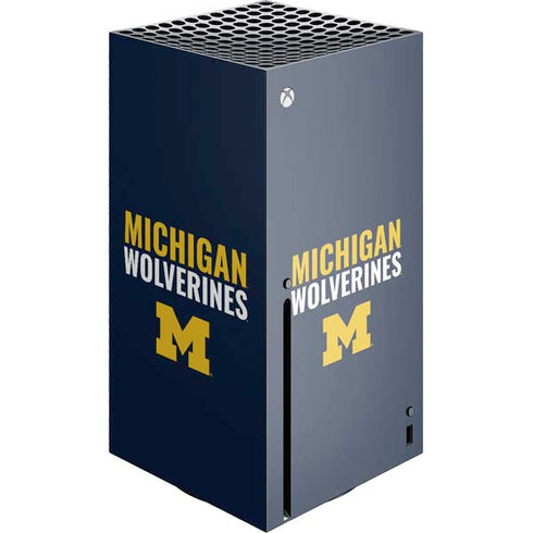 University of Michigan Wolverines M Xbox Series X Console Skin
