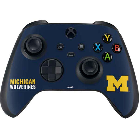 University of Michigan Wolverines M Xbox Series X Controller Skin