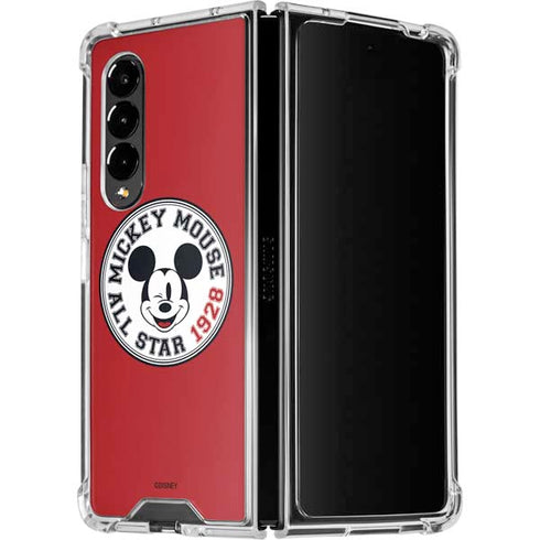 Disney Mickey Mouse All Star 1928 Galaxy Z Fold4 5G Clear Case