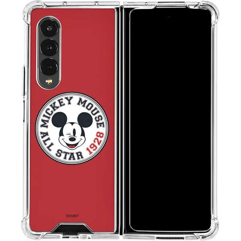 Disney Mickey Mouse All Star 1928 Galaxy Z Fold4 5G Clear Case