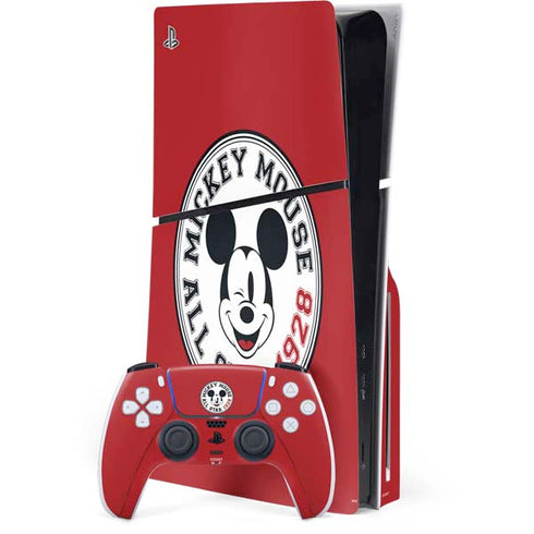 Disney Mickey Mouse All Star 1928 PS5 Slim Disk Bundle Skin