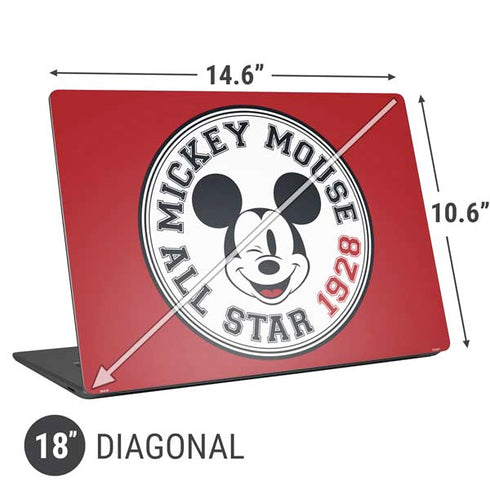 Disney Mickey Mouse All Star 1928 Universal Laptop 18in (14.6 x 10.6in) Skin