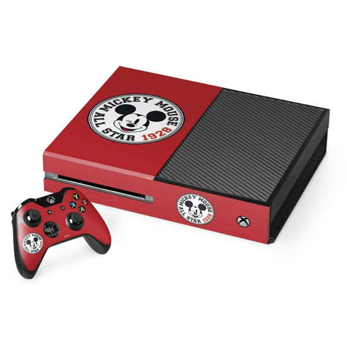 Disney Mickey Mouse All Star 1928 Xbox One Console and Controller Bundle Skin