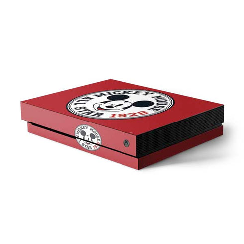 Disney Mickey Mouse All Star 1928 Xbox One X Console Skin