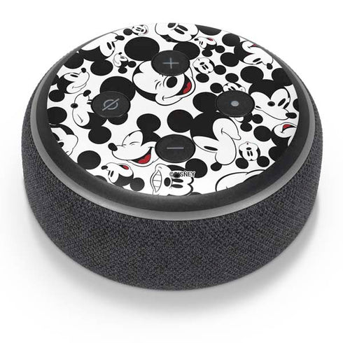 Disney Mickey Mouse Face Pattern Amazon Echo Dot Skin