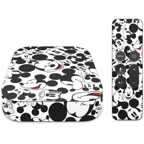 Disney Mickey Mouse Face Pattern Apple TV Skin