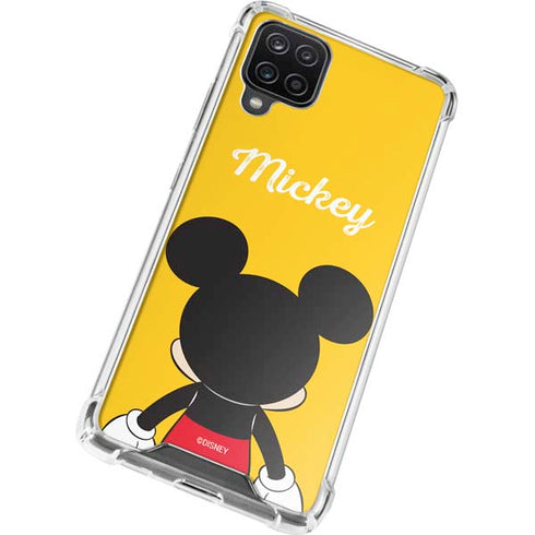 Disney Mickey Mouse Backwards Galaxy A12 Clear Case