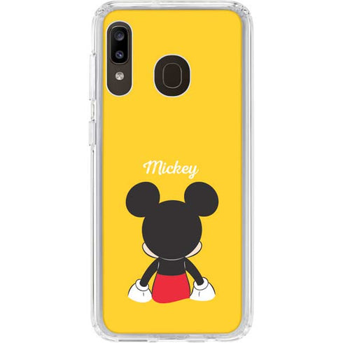 Disney Mickey Mouse Backwards Galaxy A20 Clear Case