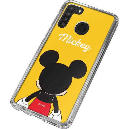 Disney Mickey Mouse Backwards Galaxy A21 Clear Case