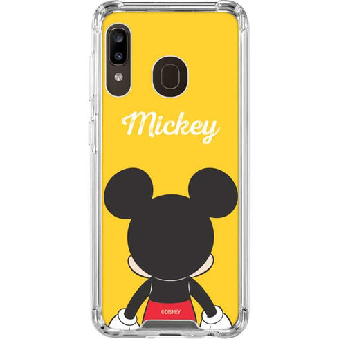 Disney Mickey Mouse Backwards Galaxy A30 Clear Case