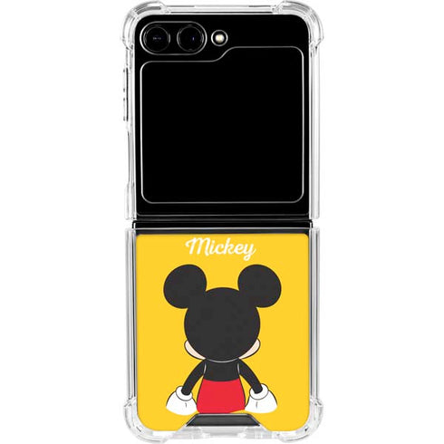 Disney Mickey Mouse Backwards Galaxy Z Flip5 5G Clear Case