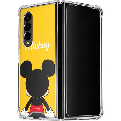 Disney Mickey Mouse Backwards Galaxy Z Fold4 5G Clear Case