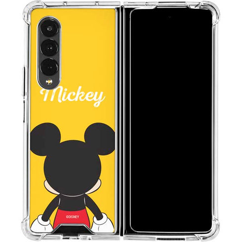 Disney Mickey Mouse Backwards Galaxy Z Fold4 5G Clear Case