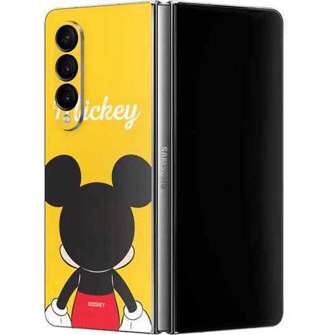 Disney Mickey Mouse Backwards Galaxy Z Fold4 5G Skin