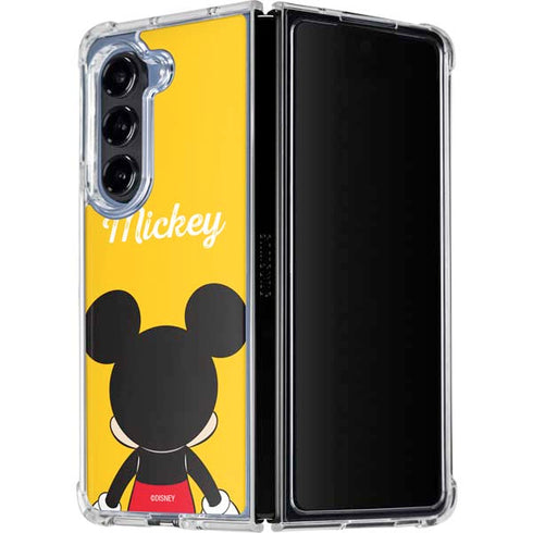 Disney Mickey Mouse Backwards Galaxy Z Fold5 5G Clear Case