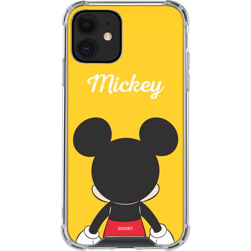 Disney Mickey Mouse Backwards iPhone 12 Mini Clear Case