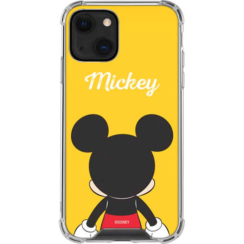 Disney Mickey Mouse Backwards iPhone 14 Plus Clear Case