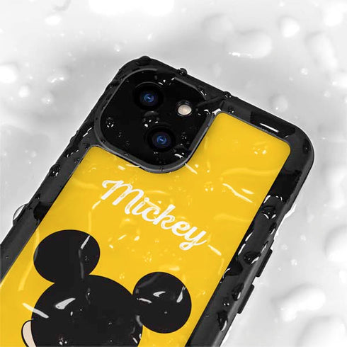 Disney Mickey Mouse Backwards iPhone 15 Waterproof Case