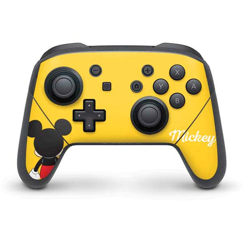 Disney Mickey Mouse Backwards Nintendo Switch Pro Controller Skin