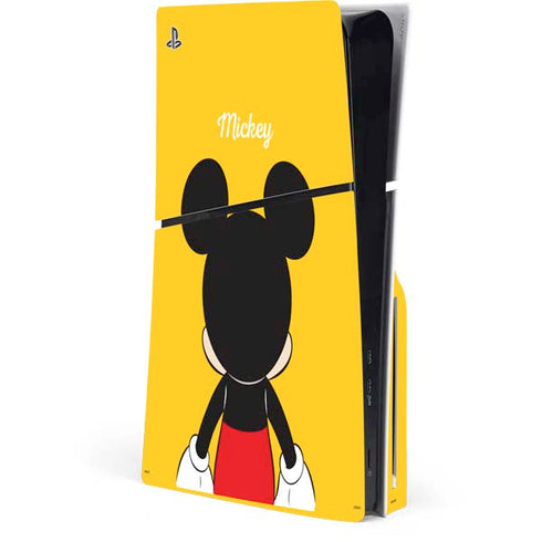 Disney Mickey Mouse Backwards PS5 Slim Disk Console Skin
