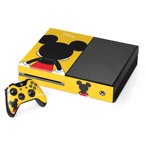 Disney Mickey Mouse Backwards Xbox One Console and Controller Bundle Skin
