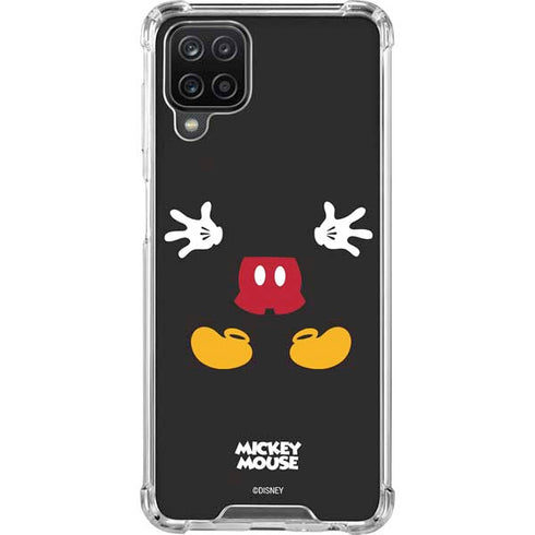 Disney Mickey Mouse Body Galaxy A12 Clear Case
