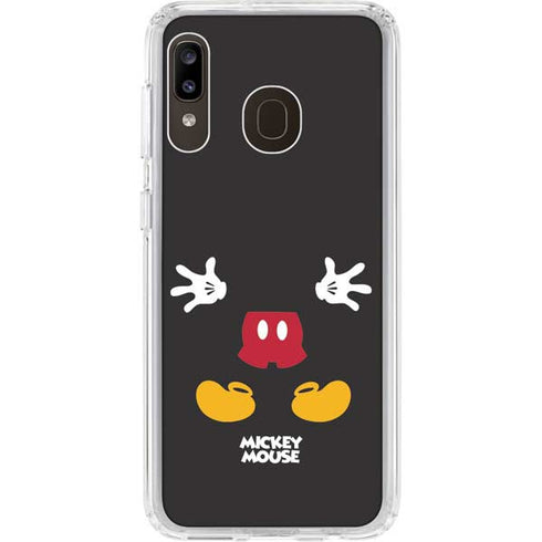 Disney Mickey Mouse Body Galaxy A20 Clear Case