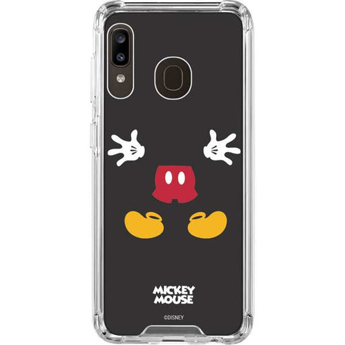 Disney Mickey Mouse Body Galaxy A30 Clear Case