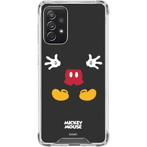 Disney Mickey Mouse Body Galaxy A72 5G Clear Case