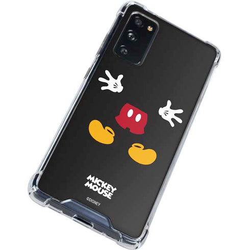 Disney Mickey Mouse Body Galaxy S20 FE Clear Case