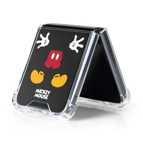 Disney Mickey Mouse Body Galaxy Z Flip5 5G Clear Case