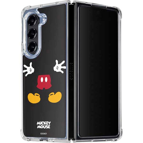 Disney Mickey Mouse Body Galaxy Z Fold5 5G Clear Case