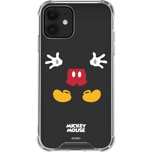 Disney Mickey Mouse Body iPhone 12 Clear Case