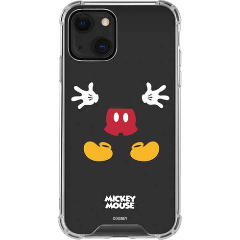Disney Mickey Mouse Body iPhone 14 Clear Case