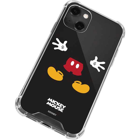Disney Mickey Mouse Body iPhone 14 Plus Clear Case