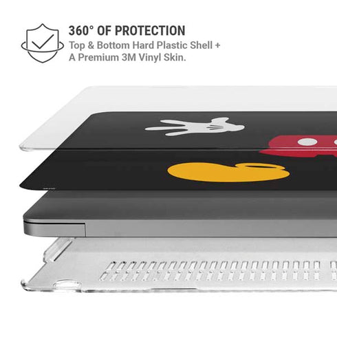 Disney Mickey Mouse Body MacBook Pro 16in (2021-25) Case plus Skin