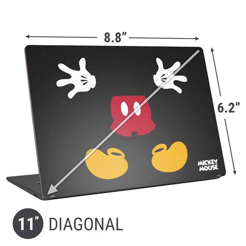 Disney Mickey Mouse Body Universal Laptop 11in (8.8 x 6.2in) Skin