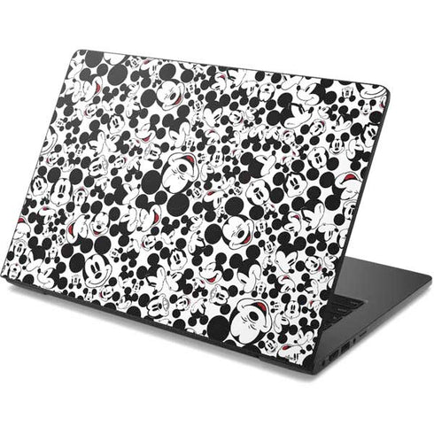 Disney Mickey Mouse Face Pattern Dell Chromebook Skin