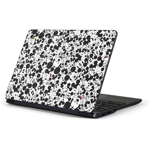 Disney Mickey Mouse Face Pattern Samsung Chromebook Skin