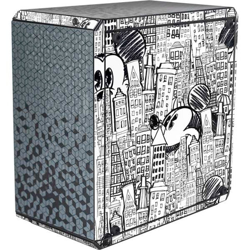 Disney Mickey Mouse Cityscape Sketch Cooler Master MasterBox Q300L Mini Tower Skin
