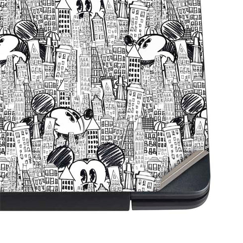 Disney Mickey Mouse Cityscape Sketch Dell Vostro Skin