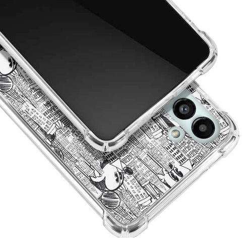 Disney Mickey Mouse Cityscape Sketch Galaxy A13 5G Clear Case