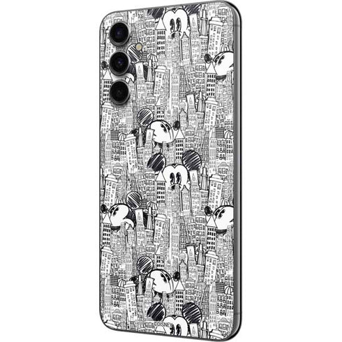 Disney Mickey Mouse Cityscape Sketch Galaxy A14 5G Skin