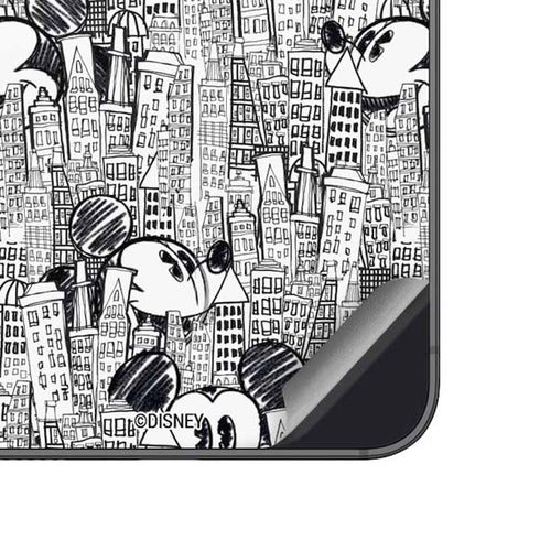 Disney Mickey Mouse Cityscape Sketch Galaxy A14 5G Skin