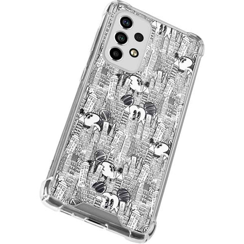 Disney Mickey Mouse Cityscape Sketch Galaxy A33 5G Clear Case