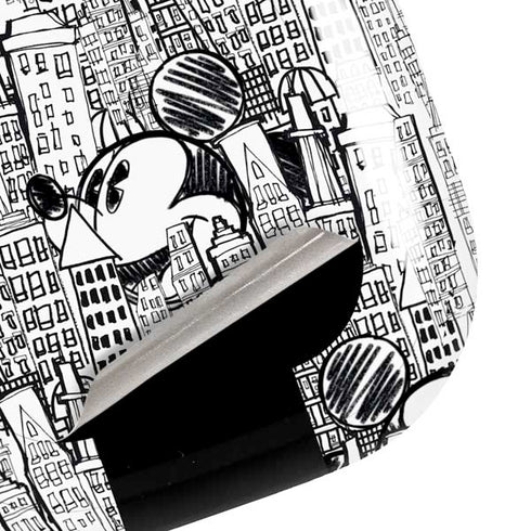 Disney Mickey Mouse Cityscape Sketch Galaxy Buds Pro Skin