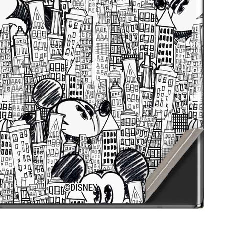 Disney Mickey Mouse Cityscape Sketch Galaxy Note20 Ultra 5G Skin